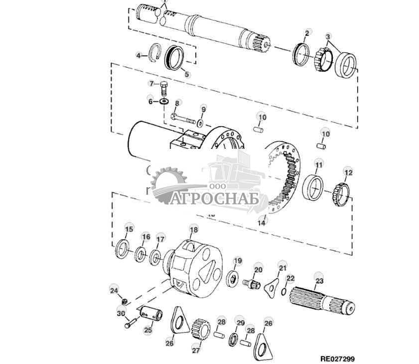 Planetary and Axle Shaft (100 mm) 